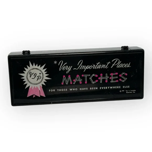 VTG 1957 Tip 'n Twinkle VIP Matches Novelty Gag Matchbook Complete Set Unstruck - Picture 5 of 6